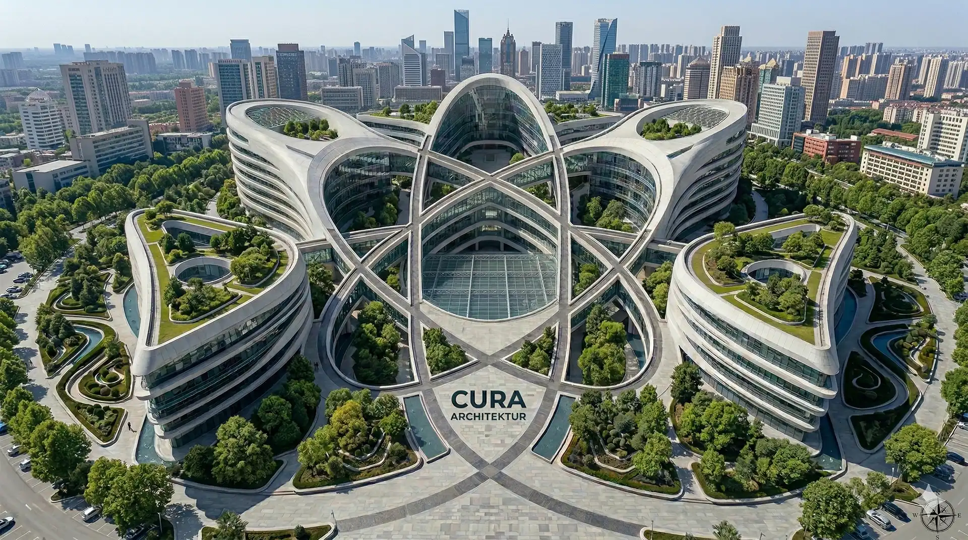 Futuristische Stadt Architektur